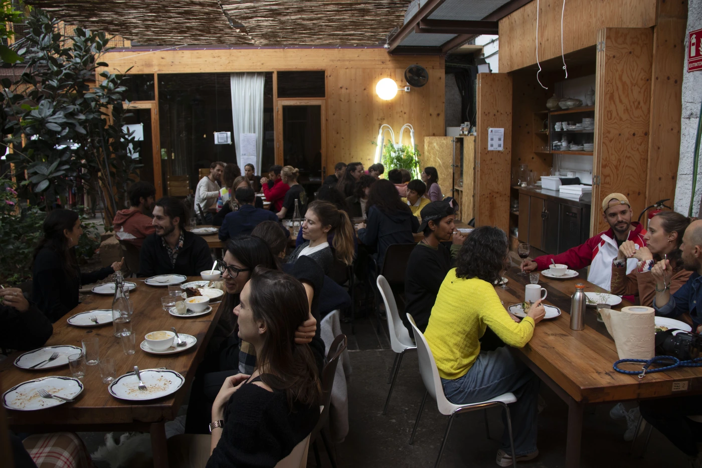 El descanso del equipo organizador